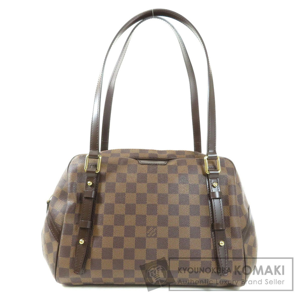 Louis Vuitton Rivington Damier Canvas Shoulder Bag Brown
